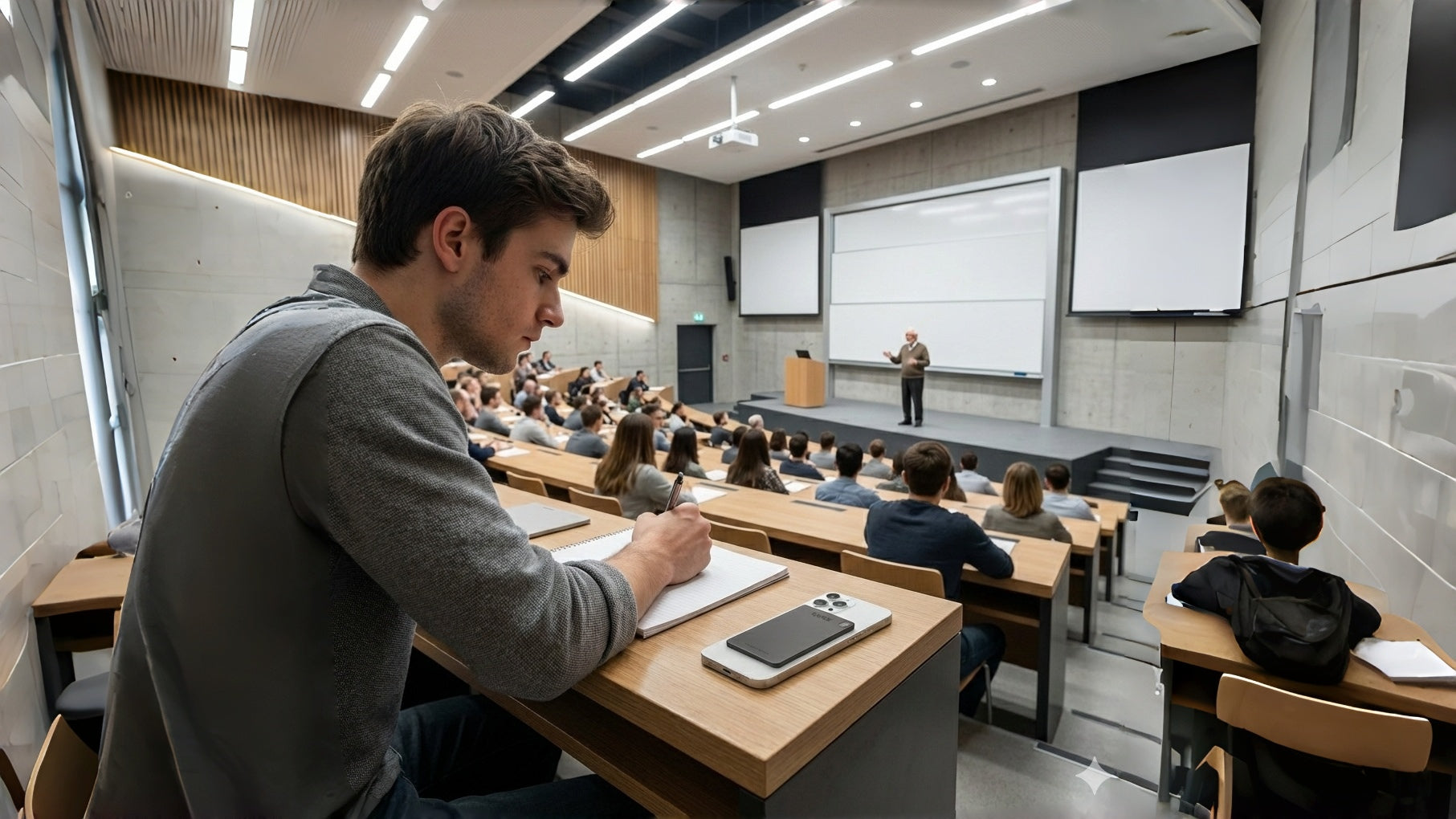 TENIROX Card Audio Recorder, Student records lessons Scenario, Suitable for Legal Note-Taking, No Privacy Violation